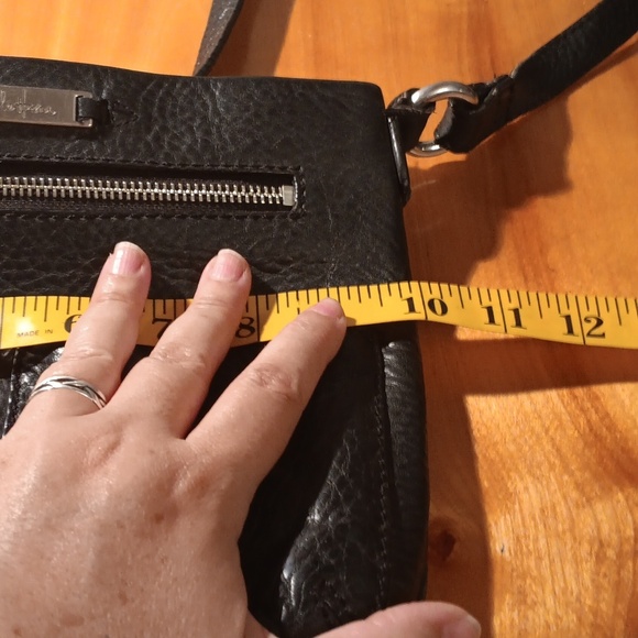 Cole Haan Black Leather Crossbody Bag - Picture 6 of 14